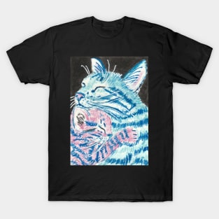 Tabby cat mother and kitten T-Shirt